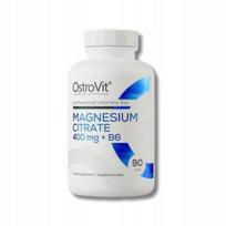 Maisto papildas OstroVit Magnesium Citrate 400 mg su B6, 90 tablečių
