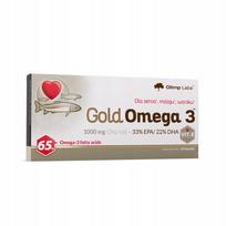 Maisto papildas OLIMP Gold Omega 3 1000 mg, 60 kapsulių, širdžiai ir smegenų veiklai