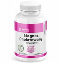 Magnio glicinatas INSPORT, 1600 mg, 100 kapsulių, chelatinė forma