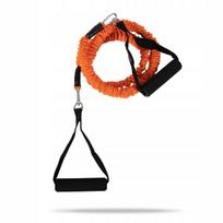 Atsparumo juosta su rankenomis GymBeam, 10 kg, juoda, lateksinė