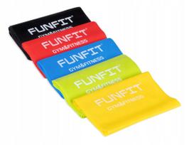 Guminių treniruočių juostų rinkinys 5 vnt. 2M FUNFIT