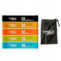 Guminės treniruočių juostos rinkinys Trex Sport, 5 vnt.