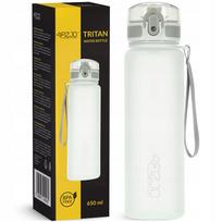 Sportinis vandens butelis Tritan, sandarus, su matuokle, 650 ml