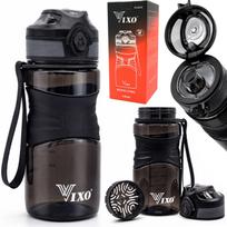 Sportinis vandens butelis, sandarus, 450 ml, juodas
