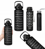 Vandens butelių rinkinys, 2000 ml + 900 ml + 300 ml, 3 vnt.