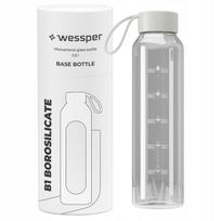 Stiklinis vandens butelis 0,5 l Wessper B1, borosilikatinis