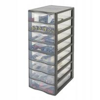 Biuro organizatorius su 8 stalčiais ant ratukų, 68 cm, PREMIUM