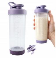 Sportinis purpurinis 760 ml plaktuvas kokteiliams, sandarus