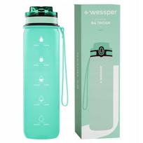 Geriamojo vandens butelis Wessper Tritan, 1000 ml, sportui ir treniruotėms