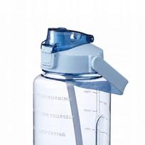 Sportinis vandens butelis ECARLA, su matavimo taurele, 2 l, mėlynas, BD63