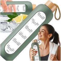 Gertuvė, stiklinė sportui, su matavimo puodeliu, 1 l (1000 ml)