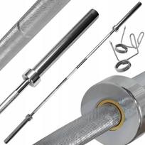 Svorio štanga PLATINUM FITNESS, 220 cm, 50 mm, su ekonominiais užveržėjais