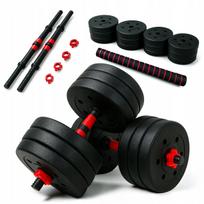 Bituminiai hanteliai su jungtimi, 2 x 15 kg, cementiniai svoriai