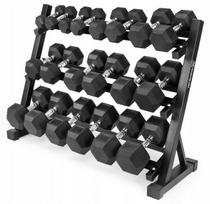 Hantelių rinkinys su stovu SOLID 2x2,5–2x25 kg, 275 kg