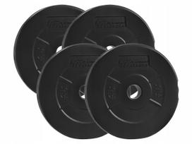 Svorio rinkinys PLATINUM FITNESS, 10 kg, bituminiai, 29 mm