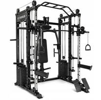 Treniruoklis Atlas TITAN 810 su Smith stovu, narvu ir 140 kg laisvais svoriais