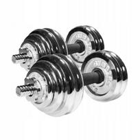 Ketaus hantelių rinkinys 30 kg, reguliuojamas svoris, GymBeam