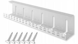 Laidų laikiklis stalui 60 cm metalinis baltas Stalflex