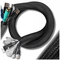 Laidų maskavimo juosta, 3 m, juoda