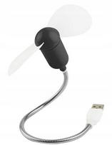 Mini USB ventiliatorius, 30 cm, tyliai veikiantis, juodas