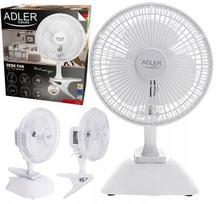Stalinis ventiliatorius Adler 7317 su spaustuku, 15 cm, 30 W, 2 greičiai