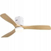 Lubų ventiliatorius Windmill 132 cm su nuotolinio valdymo pultu ir LED lempa, baltas