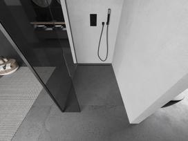 Mexen Kioto dušo sienelė Walk-in 155 x 30 cm, skaidrus, šlifuotas pilkai gunmetal - 800-155-212-66-00-030
