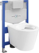 Mexen Rico paslėptas WC komplektas Fenix XS-F su WC dubeniu, blizgi balta - 6803372XX00, 48x36,5x36