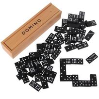Domino žaidimas medinėje dėžutėje (55 detalės)