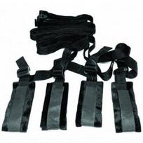 BDSM lovos fiksavimo diržų komplektas S&M Bed Bondage Restraint Kit