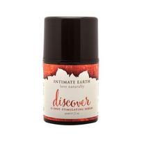 Stimuliuojantis serumas Intimate Earth Discover G-taškui 30 ml ekologiški ekstraktai be mentolio