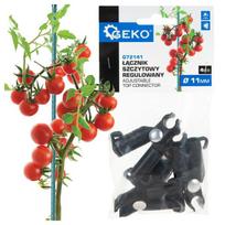 Geko reguliuojamas viršutinis jungtis 11mm sodo kuoleliams G72141, 4 vnt., juodas, plastikas, reguliuojamas kampas