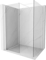 Mexen Kioto dušo sienelė Walk-in 125 x 90 cm, permatoma, balta - 800-125-202-20-00-090