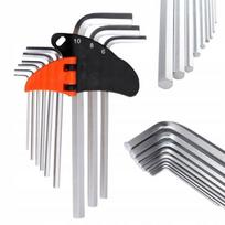 9 vnt. ilgas Hex imbusų rinkinys Kraft&dele Kd11932
