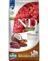 FARMINA N&D QUINOA - SKIN&COAT Venison&Coconut ADULT MED&MAX sausas maistas šunims, 2.5 kg