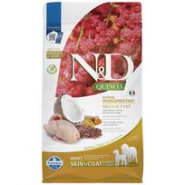 FARMINA N&D QUINOA - SKIN&COAT Quail&Coconut ADULT MED&MAX sausas maistas šunims, 2.5 kg