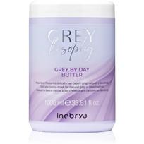 Inebrya Greylosophy Grey By Day Butter plaukų kaukė žiliems plaukams 1000 ml