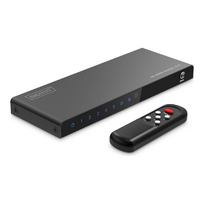 Konferencijų įranga ir reikmenys  Digitus 8K HDMI Switch, 5x1  DS-55334  Black
