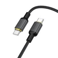 Hoco 3A 60W 1 m X128 black USB-C to USB-C cable