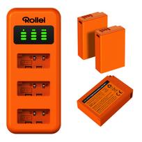 Rollei LP-E17 3-pack battery and charger set (20078)