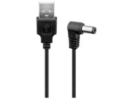 Goobay USB-A to DC power jack 5.5 mm Black 0.5m Power cable