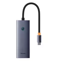 Baseus 5-in-1 Hub UltraJoy Series USB-C to HDMI 4K@30Hz + 3x USB 3.0 + 1x PD (grey)