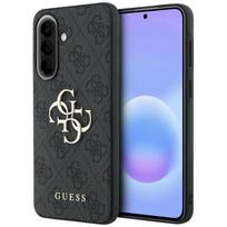 GUESS Leather 4G Metal Logo Case for Samsung Galaxy A57 5G / black