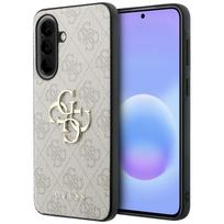 GUESS Leather 4G Metal Logo Case for Samsung Galaxy A57 5G / pink