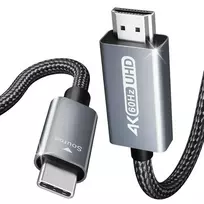 Benfei uSB-C to HDMI cable, 4K 60Hz, 0.9 m, gray