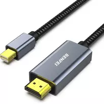 Benfei mini DisplayPort to HDMI cable, 4K 30Hz, 0.9 m, gray