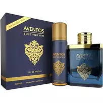 Fragrance World Set: Aventos Blue, Eau De Parfum, For Men, 100 ml + Aventos Blue, Body Spray, 50 ml
