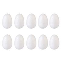 VALICLUD 50vnt., velykinių dekoracijų kiaušinių formos. 3cm, baltos spalvos, putplastis