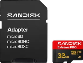 SanDisk Extreme PRO microSDHC 32GB UHS-I U3 V30 Memory Card up to 100MB/s Read
