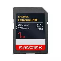SanDisk Extreme Pro SDXC 1TB iki R 250MB/s W 170MB/s UHS-I, 4K UHD